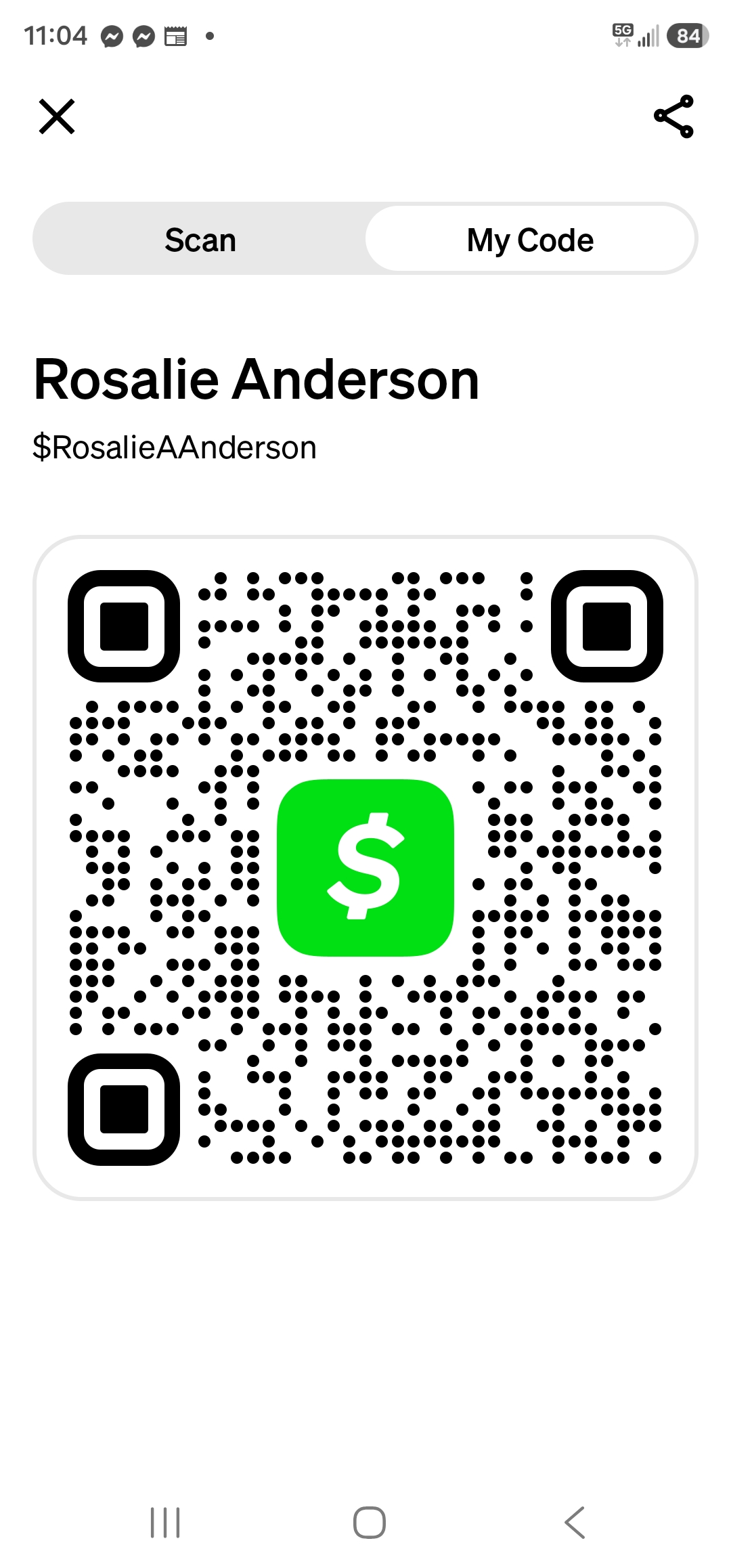 Cash App QR Code
